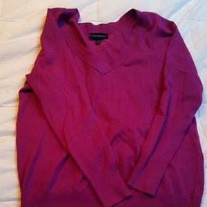 Lane Bryant purple v neck sweater